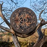 Shaman Drum Siberian Drum Handmade Spiritual Music Drum with Tree of Life Decor