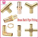 Brass Pipe Fitting Barbed Hosetail Joiner Tubing Connector Air Water Fuel Gas
