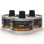 Chafing Dish Fuel Wick Cans 6 hour - Odourless Clean Burn Catering - Pack of 2