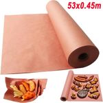 53x0.45m Wrapping Paper BBQ Butchers Peach Paper Meat Smoking Roll BBQ Cooking