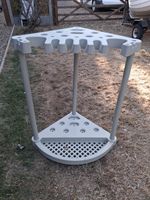 Garden Corner Tool Storage Caddy Shed Equipment Holder Stand Organizer Weed Rack