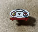 2018/19 MANCHESTER UNITED v LIVERPOOL ENAMEL FOOTBALL BADGE