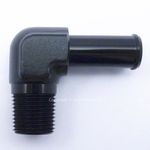 3/8 NPT to 9mm 10mm (3/8) BLACK 90 DEGREE ELBOW PUSH ON BARB Tail Hose Adapter