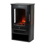 LIVIVO Electric Stove Heater Fireplace with Log Effect and Thermostat Control