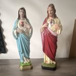 Sacred Heart of Jesus & Immaculate Heart of Mary Catholic Statues Matching pair