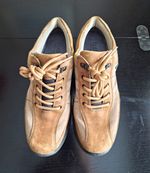 Hotter 'Mist' Ladies Brown/Beige Leather Gore-Tex walking shoes UK 7 EU 41