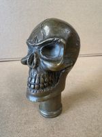 Bronze Walking Stick Top Handle - Skull - Macabre - Gothic