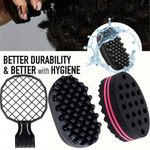 3PCS Afro Curl Sponge Hair Twist Comb Dreadlock Styling Brush Kit Set