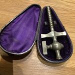 ANTIQUE H (star) R PATENT CHAMPAGNE TAP VICTORIAN EDWARDIAN FITTED VELVET CASE