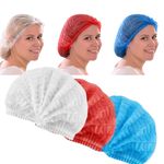Disposable Hair Nets 100 Pack Mob Caps Elasticated Catering Food Safety Blue