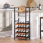 HOOBRO Wine Racks Wine Holder Display Storage Shelves 41.5 x 24 x 100 cm