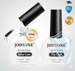 2 Pcs JODSONE 10ml Base & Top Coat Set - Professional Shine Gel Polish Kit