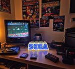Sega Classic Logo Lightbox – Retro Gaming LED Sign