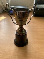 1968 "GEORGE GASS MEMORIAL CUP" PIGEON RACING EPNS 13.5cm-TALL TROPHY (P3)