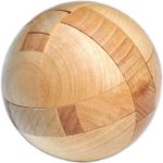 Wooden Puzzle Ball Brain Teaser 3D IQ Toy Stress Relief Gift Kids Adults