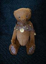 One of a kind artist bears. OOAK primitive bear . Handmade. Vintage style.
