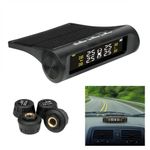 Solar TPMS Car Tyre Pressure Monitoring System Wireless Alarm with 4 Sensors UK