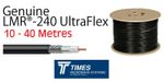 LMR-240-UF UltraFlex Times Microwave coaxial 50 Ohm Low Loss Cable Radio HAM LTE