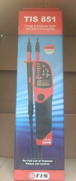 TIS 851 Voltage & Continuity Tester, Built-in Proving Test, 690V, GS38, CAT III