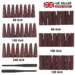 62PCS Sanding Cone Engine Porting Polish Assortment Kit Abrasive Cartridge Rolls