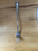 Antique Solid Silver Pickle Fork Hallmarked 27g