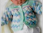 Jacket & Matinee Coat Baby Knitting Pattern DK 16-22'' A24