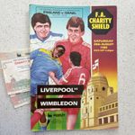Liverpool v Wimbledon Charity Shield Programme + Match Ticket 20/8/1988