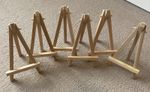 Mini Wooden Tabletop Display Easel, Art Canvas Photo Craft - For 6 Easels - New