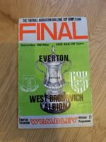 FA Cup Final 1968 Official Wembley Programme Everton vs West Bromwich Albion