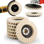 UP 10PCS Wool Felt Flap Disc Metal Working Polishing Buffing Wheel Angle Grinder