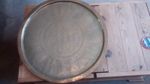 Large Vintage solid Brass Engraved wall Tray Charger Table Top  - Diameter 59cms