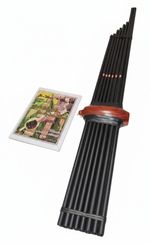 Professional Matte Black Khaen Am Silver Reeds Handcrafted Lao Thai Bamboo Khene