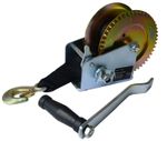 Manual Hand Winch 1600lbs Boat Trailer Caravan 7m 23ft Strap Length Marine Pull