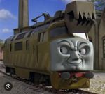 Both  Diesel 10 and Edward  painted   train  3d printed