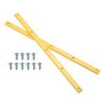 1 Pair Rib Bones Rails, Stable and Flexible Skateboard Rails for Deck(Yellow)