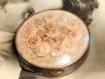 Miref flowers & Lace behind Lucite French Vintage Compact: Makeup Mirror-1l