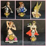 Hard Rock Cafe PINS LOT – Sexy Woman / Girl / Waitress – RARE – NO RESERVE