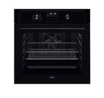 AEG BEX535A61B - Black Built in Electric Single Oven -Air Fry-A+ Graded HW182445