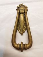 Vintage Solid Brass Art Nouveau Style Door Knocker - Small