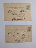 Cape of Good Hope postal stationery classic sent to Switzerland 