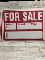 For Sale With Price Made In The USA By Big “D” Plastic Sign 16"x12" Lot Of 3 pcs
