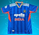 New team India high quality Cricket Blue Jersey Top T-Shirt Adults & Kids Sizes.