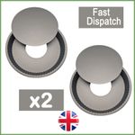 2X26cm Large  Round Non Stick Loose Bottom Flan Quiche Tart Pie Oven Baking Tin