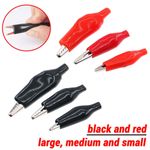 Insulated Crocodile Clips 5A Electrical Battery Connectors Alligator Clamps