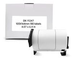Brother Compatible DK11247 Large Shipping Labels – 103mm x 164mm 180 Labels/Roll
