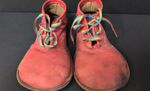 Rare Original VTG Authentic Big Colorful Butter Soft Leather Circus Clown Shoes