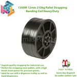 1500M 12mm 210kg Pallet Strapping Banding Coil Heavy Duty Free Next Day Delivery