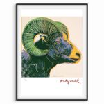Andy Warhol Signed -  Bighorn Ram/Endangered Species - Certificate. 