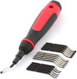 AFA Tooling Long Reach Extendable Deburring Tool Kit w/ 15 HSS High Speed Blades