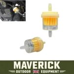 Inline Fuel Filter 6mm Pack of 2  Petrol Line Filter for Motorbike PitBike